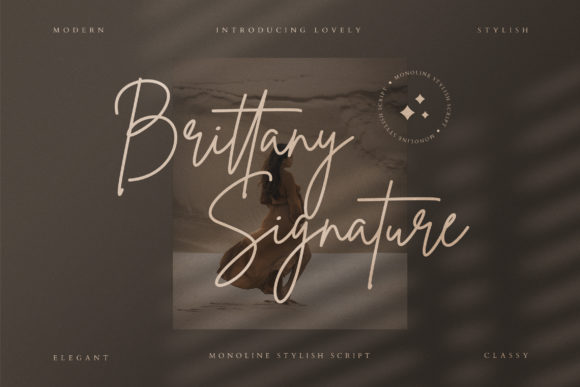 Brittany Signature Script: A Sophisticated Script Font for Modern Design