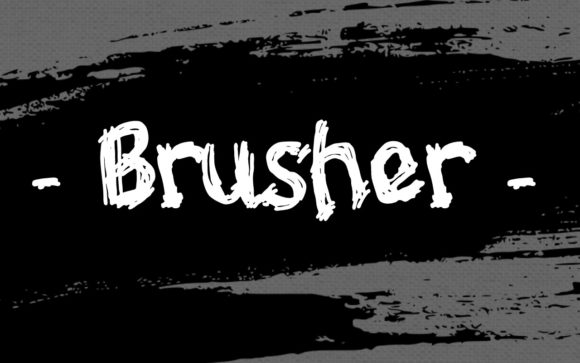 Brusher: The Display Typeface for a Distinctly Dark Vibe