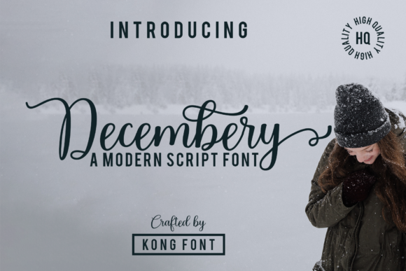 Decembery: A Playful Script Font for Creative Projects