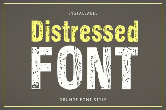 Distressed Font: The Vintage Typeface with Built-in Character