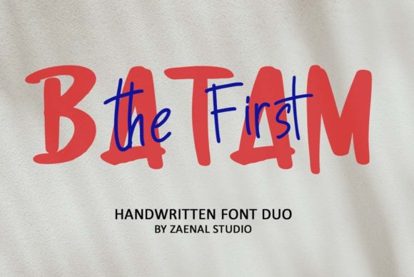 First Batam: The Duo Font That Brings Colorful Personality to Your Projects