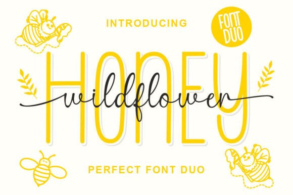 Honey Wildflower: A Font Duo That Feels Like Sunshine
