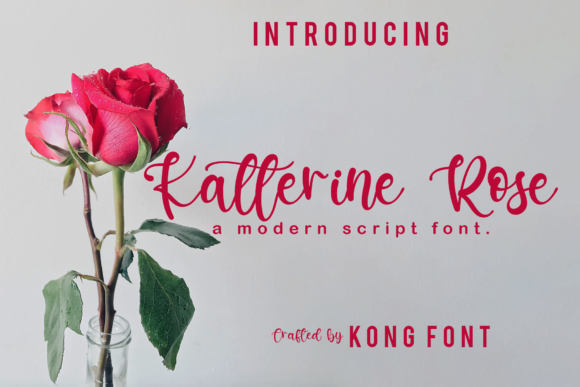 Katterine Rose: A Handwritten Font for Modern, Playful Designs