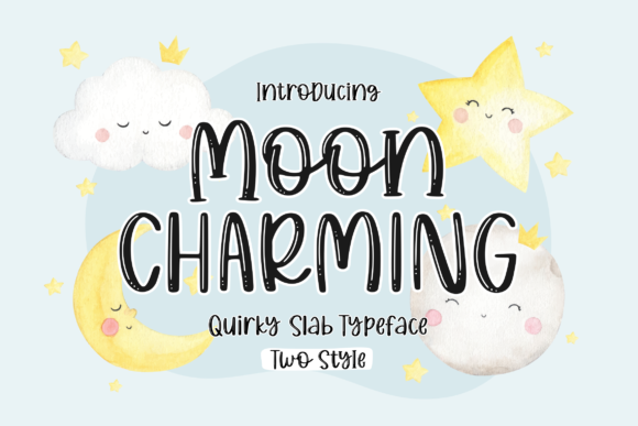 Moon Charming: Where Quirky Display Meets Warm Serif