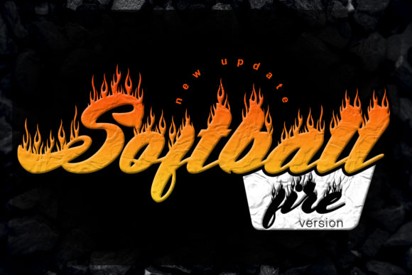 Softball Fire: A Bold Display Font for Creative Impact