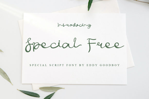 Special Free: A Handwritten Font with Character for Creative Projects