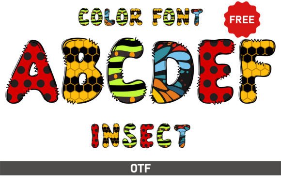 The Insect Font: A Playful and Artistic Choice for Creative Projects