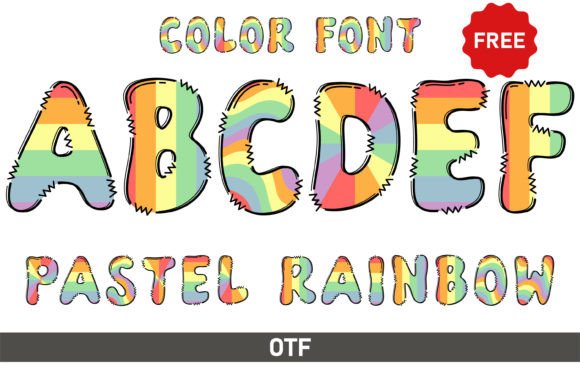 The Soft Power of Pastel Rainbow: A Font That Feels Like a Hug
