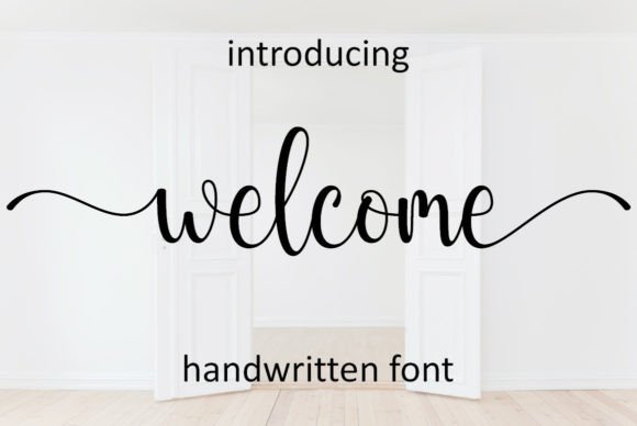 Welcome: A Handwritten Font for Elegant Design Projects